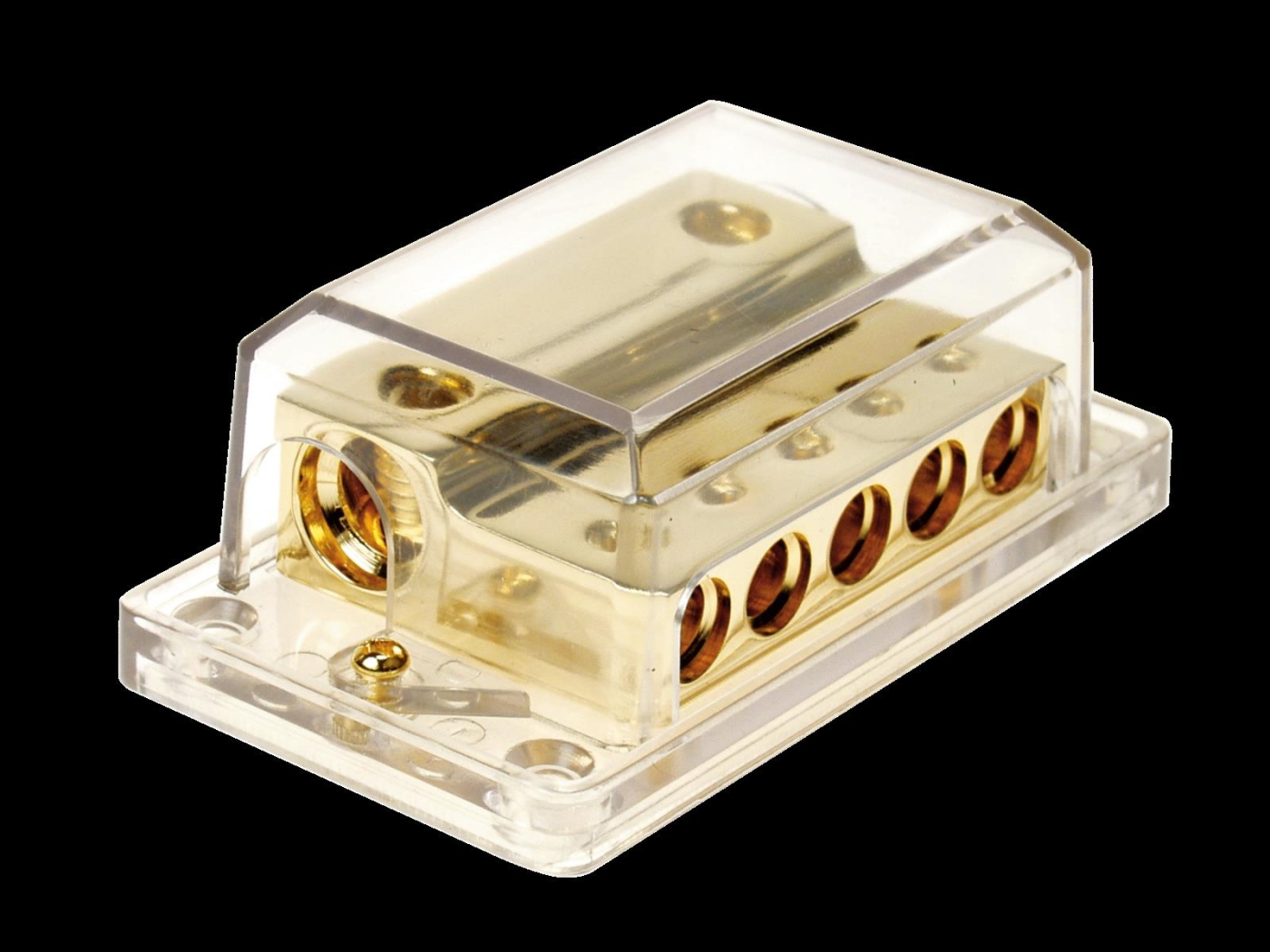 ACV 30-3601-03 Masse-Verteilerblock (gold) 2 x 35-50 mm- - 5 x 10-20 mm-