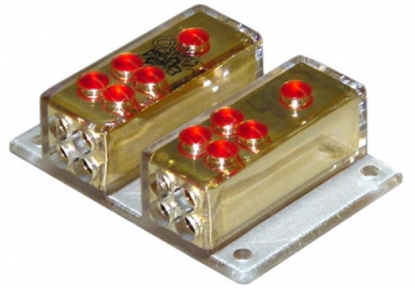AIV 650333 Verteiler - Doppel-Verteilerblock je 1 x Kabel 25 qmm- je 4 x Kabel 10 qmm