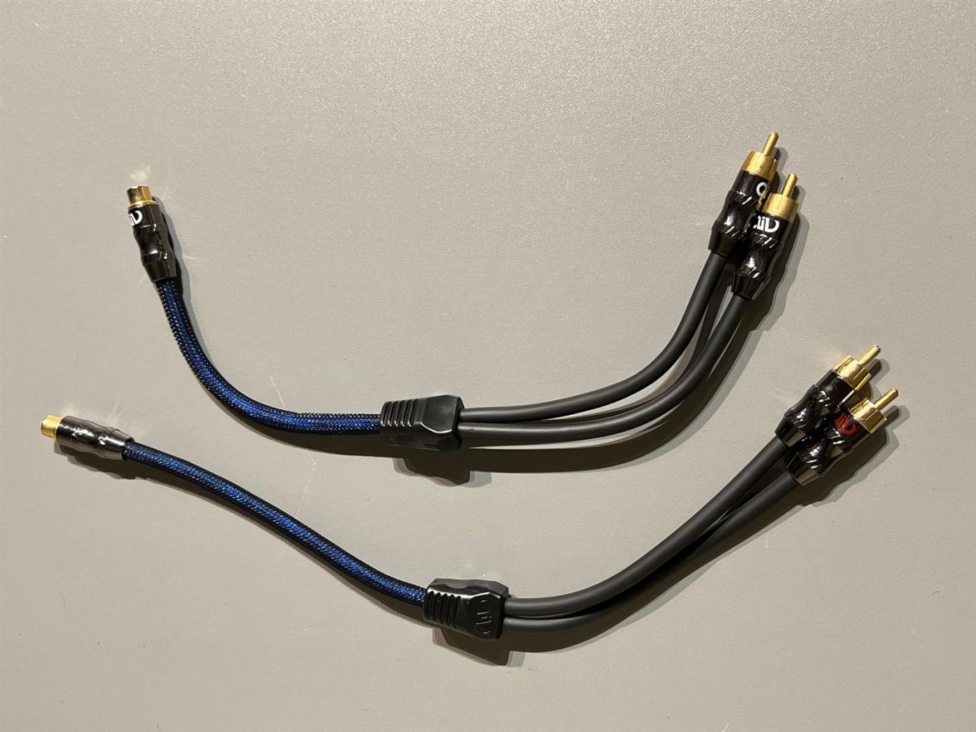 AIV 890354 2 x Y-Cinch Kabel - Blau transparent 2x Stecker - 1x Buchse - 890354 unter AIV
