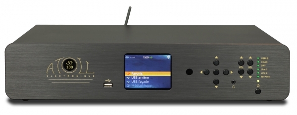 ATOLL ST 100- Schwarz - SE Netzwerk-Streamer- Analoge Eingänge- analoge Lautstärkeregelung UVP 1600 EUR