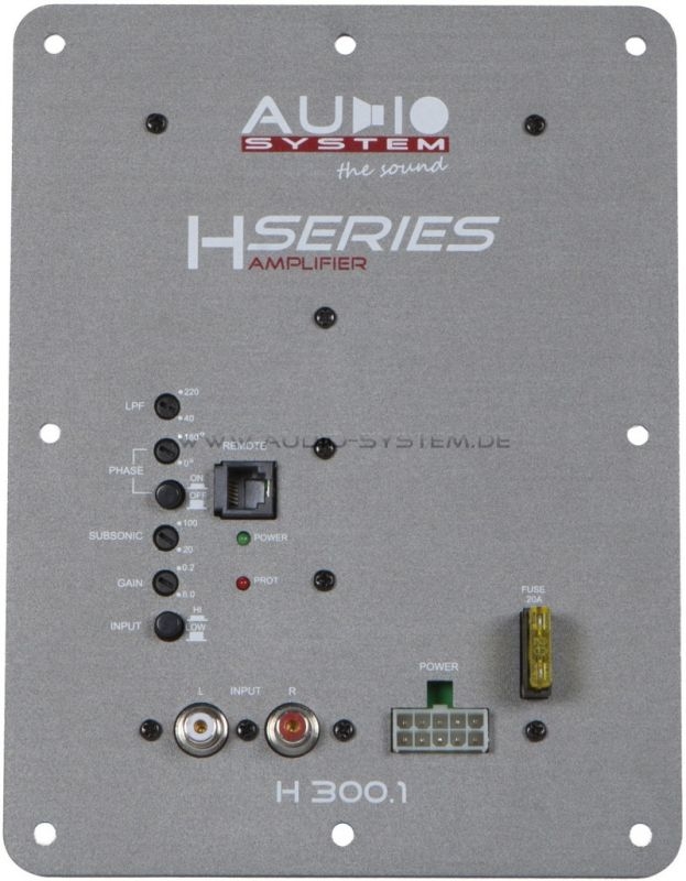 Audio System H 300-1 Digitaler Mono Hochleistungsverstärker