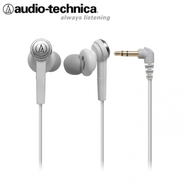 Audio Technica ATH-CKS55 WH - SOLID BASS In-Ear Kopfhörer mit 12-5 mm Treiber (Weiß)