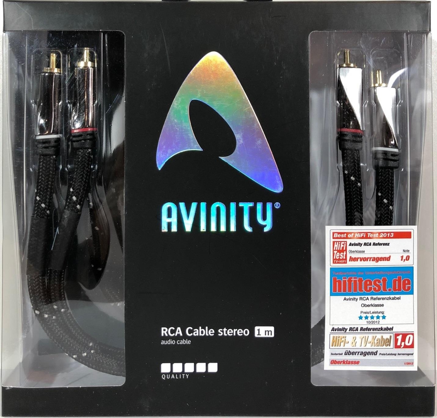 Avinity Cinch-Kabel Stereo 1-0 m RCA vergoldet