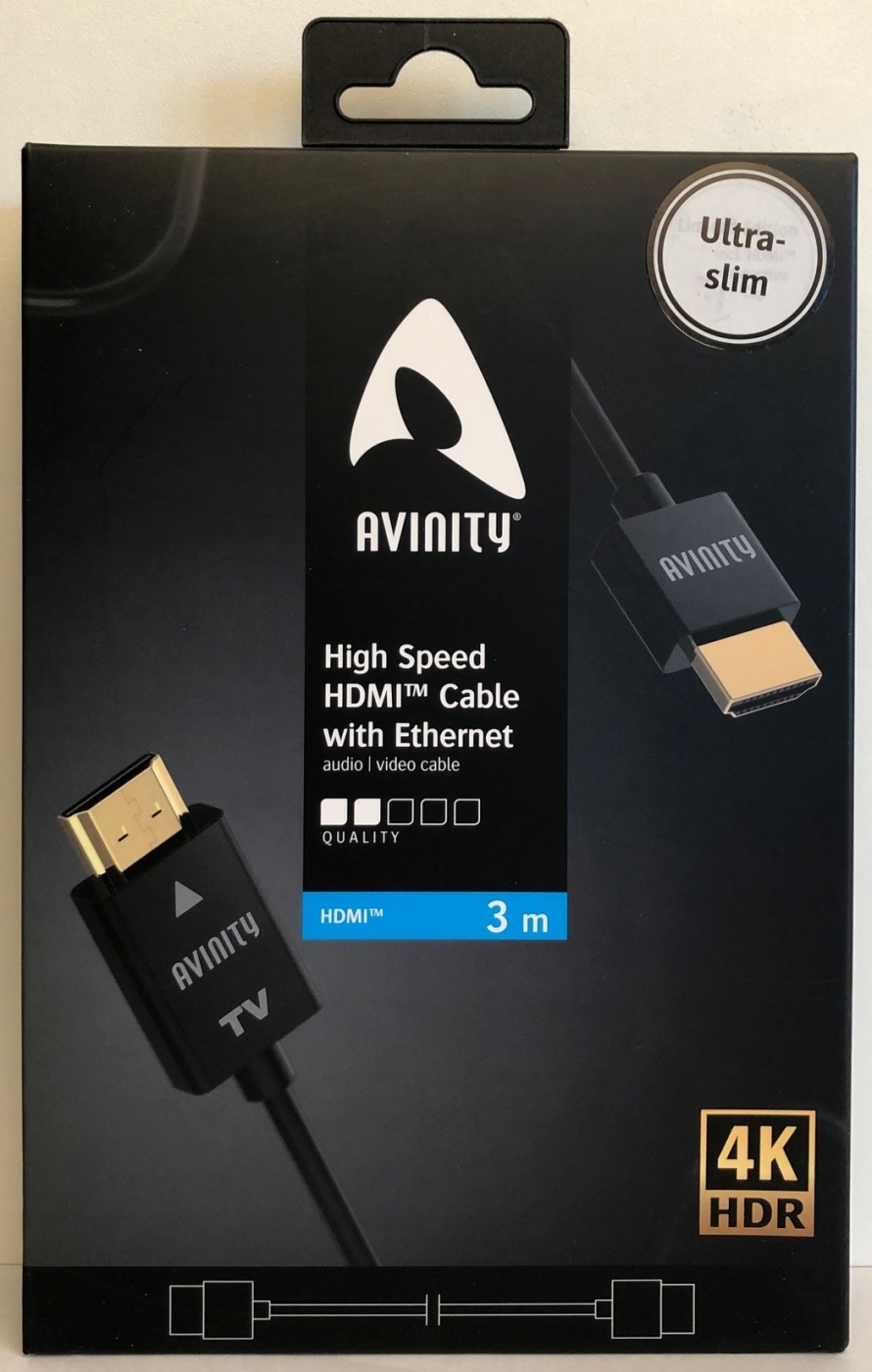 Avinity High-Speed HDMI-Kabel Ultradünn vergoldet 3-0 m