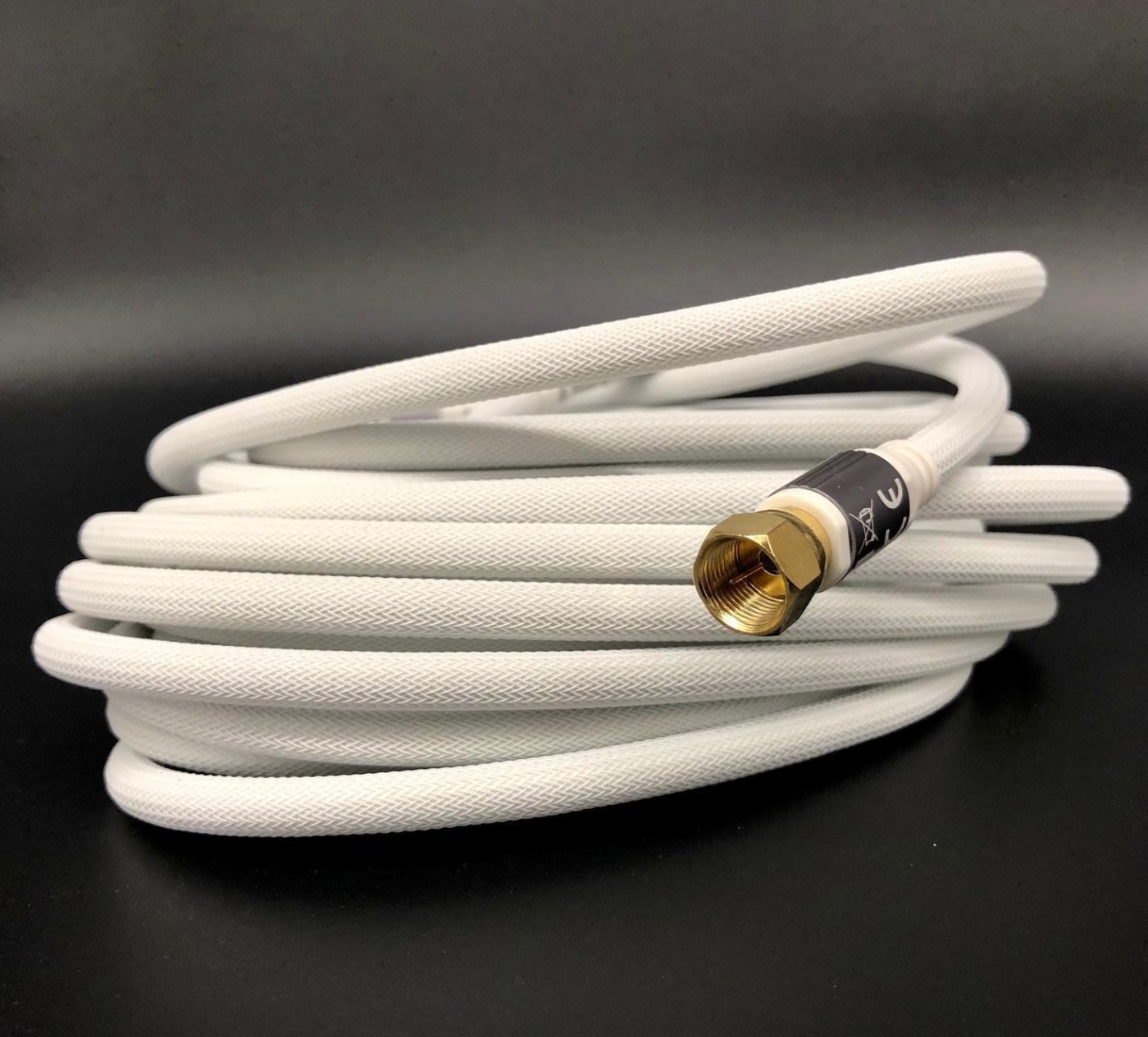 Avinity SAT-Anschlusskabel 105db- F-Stecker vergoldet 5-0 m