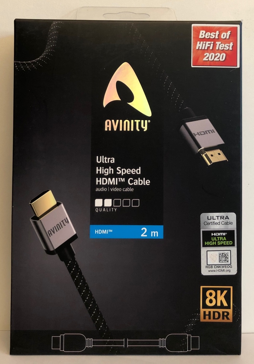 Avinity Ultra-High-Speed HDMI-Kabel 8K vergoldet 2-0 m