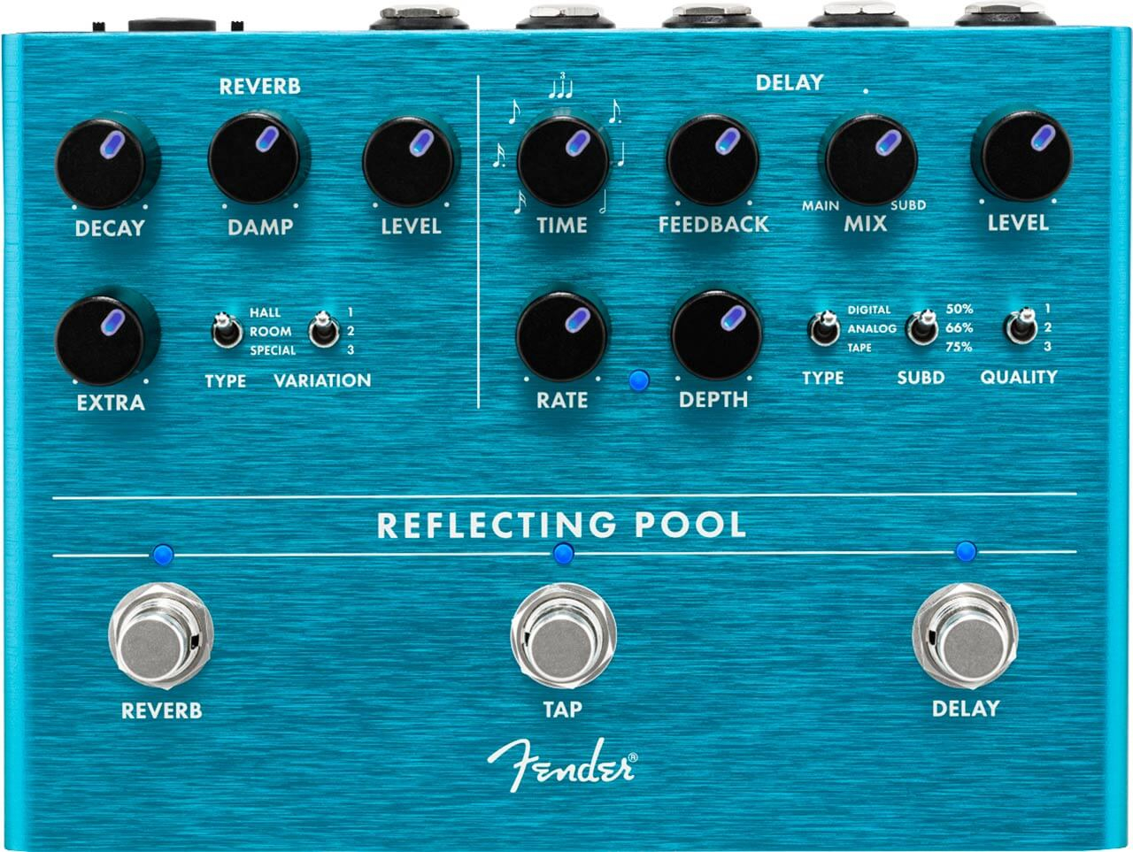 Bodeneffektgerät Fender Reflecting Pool Delay & Reverb