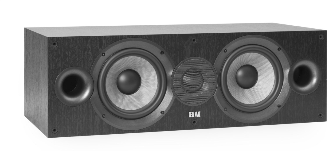 Elac Debut C6-2 - Centerlautsprecher- 120 Watt- Schwarz UVP 329 EUR