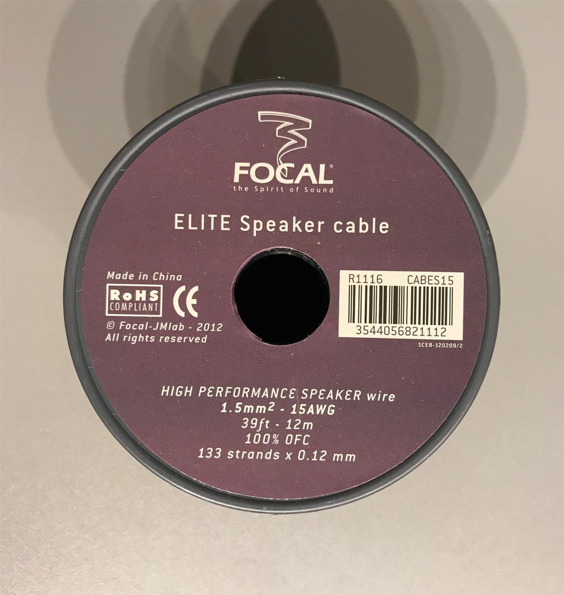 Focal Elite Lautsprecherkabel- 1-5 mm- auf 12-0 m- High Performance