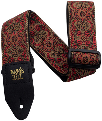 Gitarrengurt Ernie Ball Jaquard Crimson Paisley