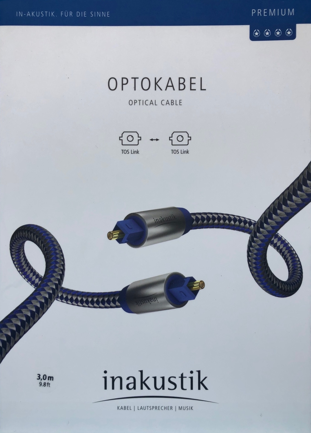 Inakustik Premium Optokabel 3-0 m Toslink