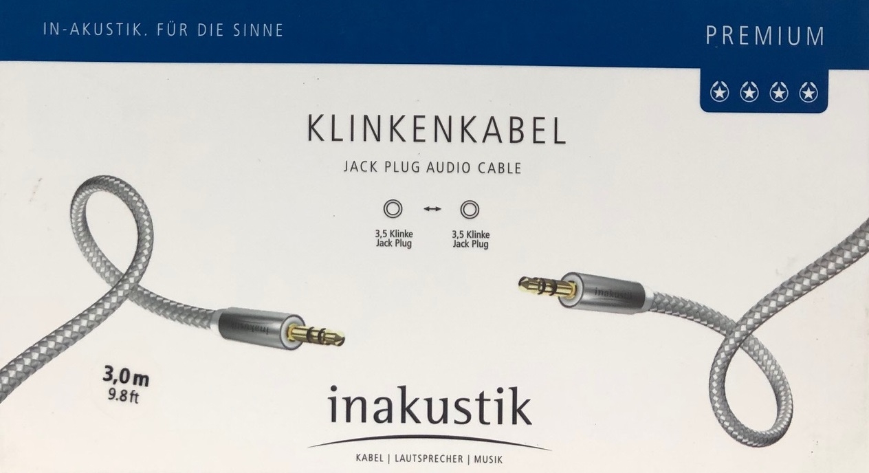 Inakustik Premium Stereo-Klinke-Kabel 3-0m