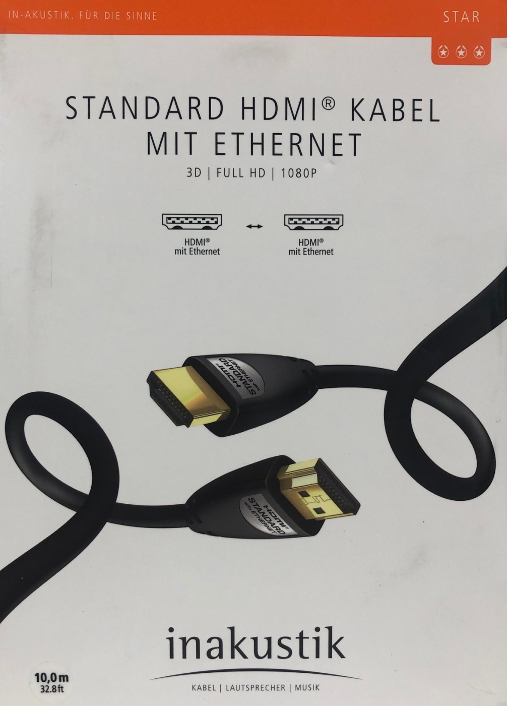Inakustik Star High Speed HDMI Kabel mit Ethernet 10-0 m