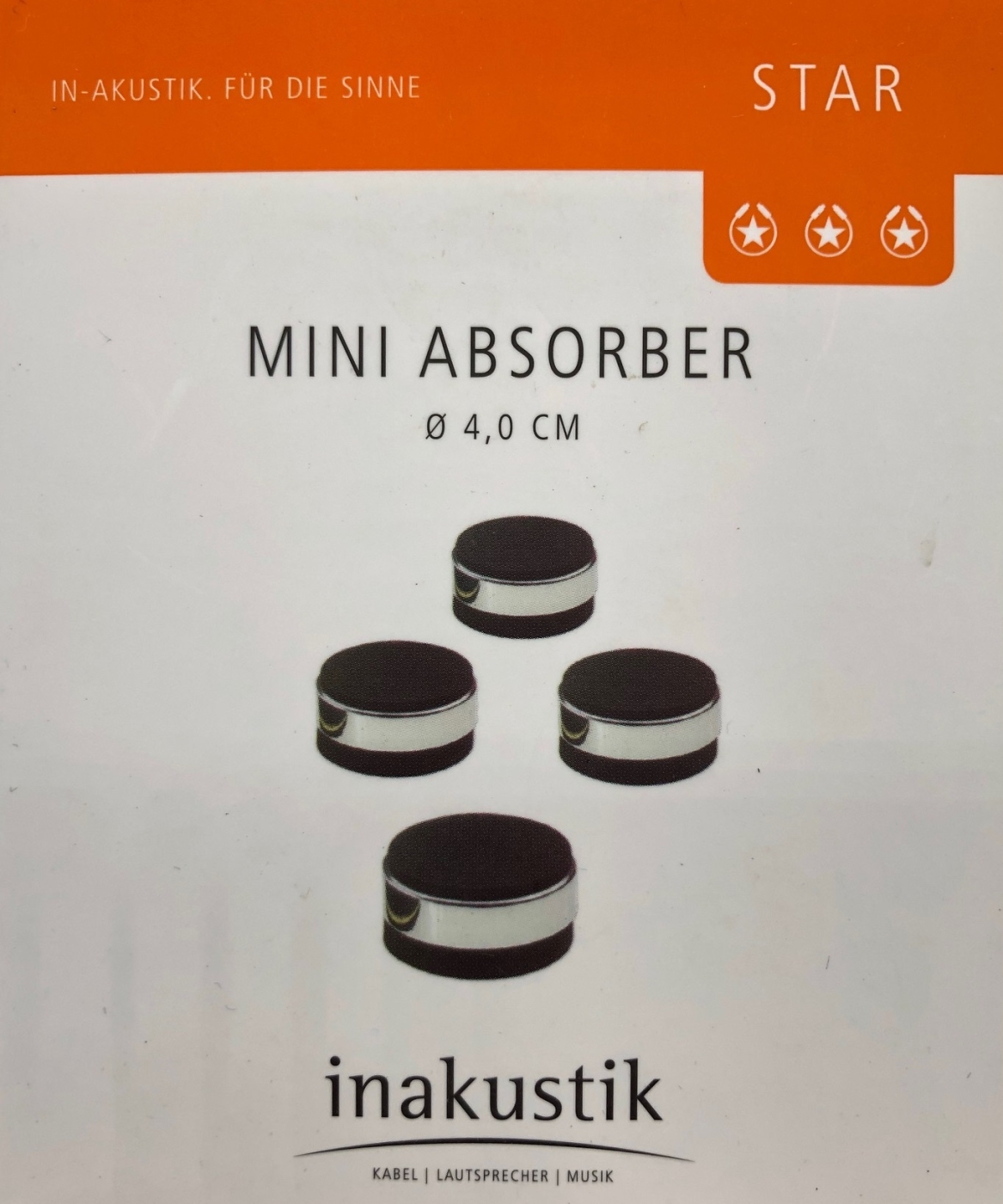 Inakustik Star Serie Mini Absorber 4er Set unter Inakustik