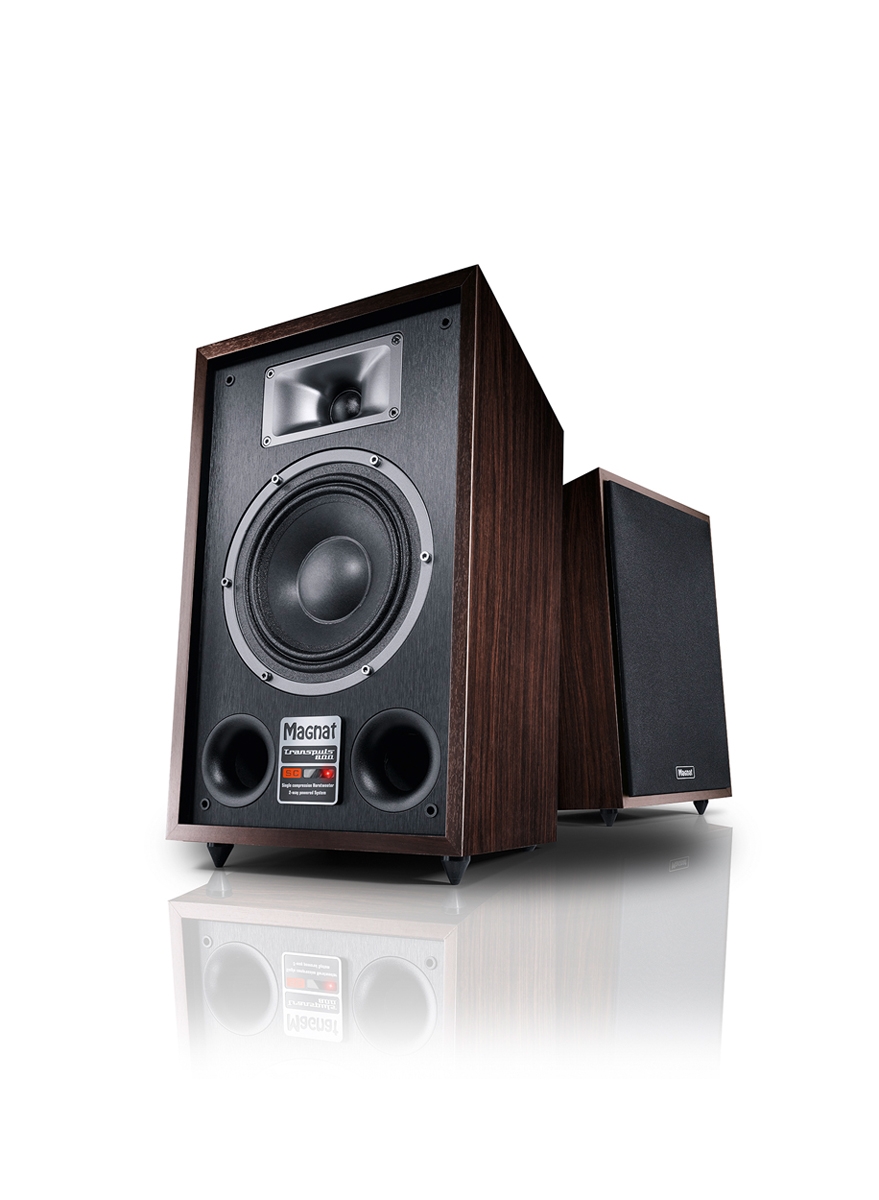 Magnat Transpuls 800A Aussteller aktive Retrolautsprecher mit vielfltigen Anschlssen wie HDMI(R) mit ARC oder Bluetooth(R) 5-0 Set