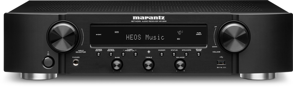 Marantz NR1200 Schwarz - Kompakter Stereo-Netzwerk-Receiver mit Heos Buillt-In unter Marantz