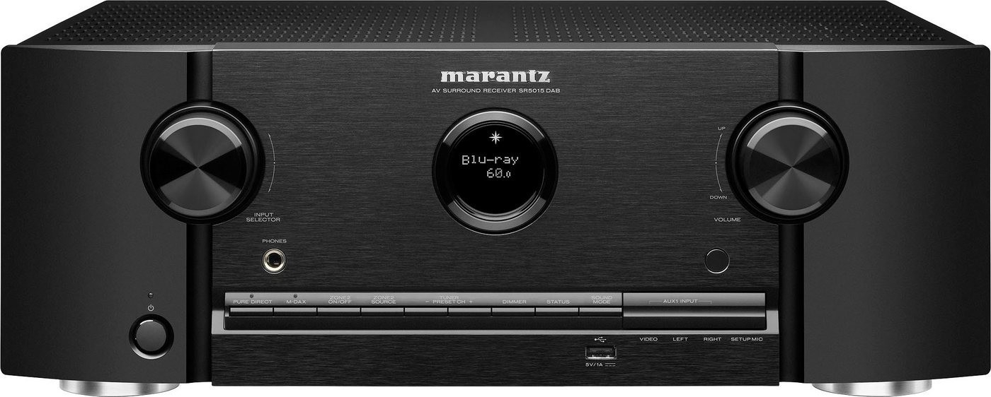 MARANTZ SR5015DAB Schwarz 7-2 AV-Receiver 8K Video DAB+ HEOS Built-in