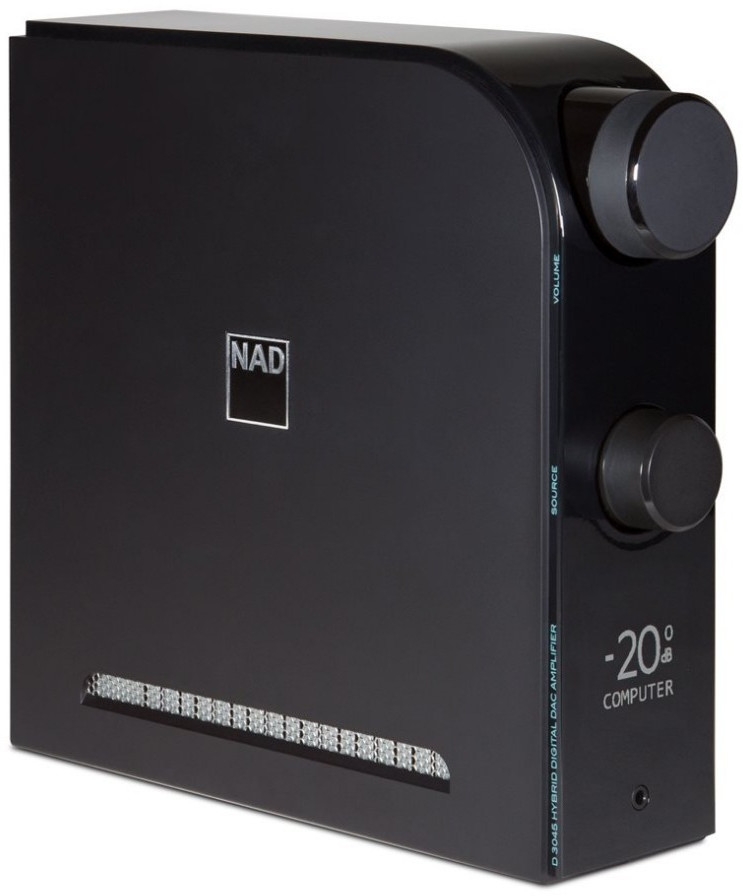 NAD D 3045 Schwarz - HighEnd Stereoverstärker mit Streaming