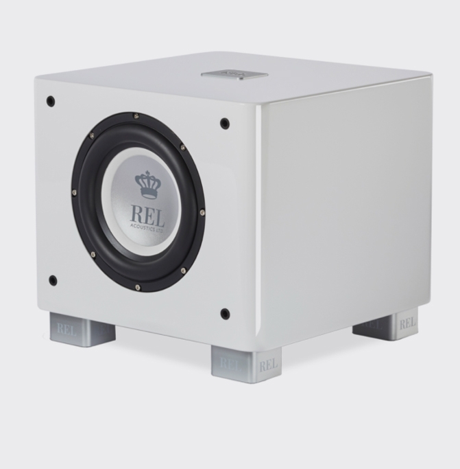 REL T-7x- wei hochglanz - N1 - HighEnd Subwoofer fr Musik und Heimkino