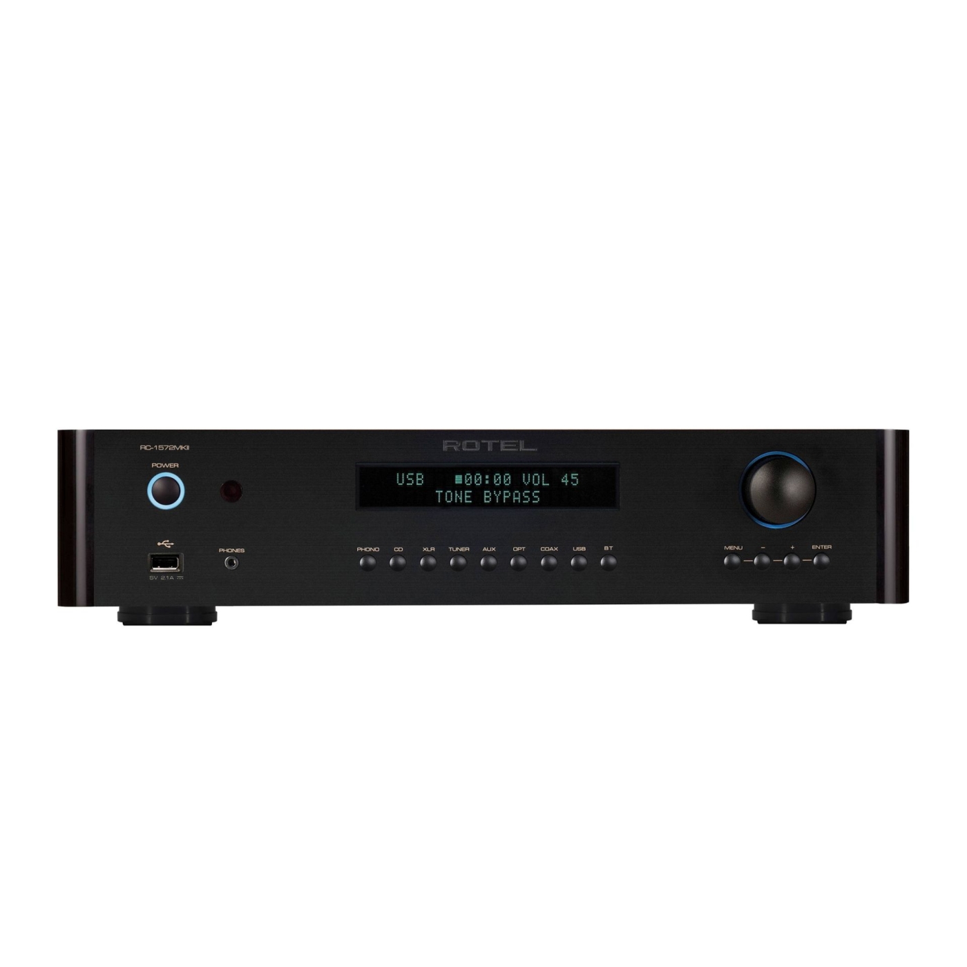 Rotel RC-1572 MKII Schwarz - Stereo-Vorverstrker mit DAC und Roon Tested