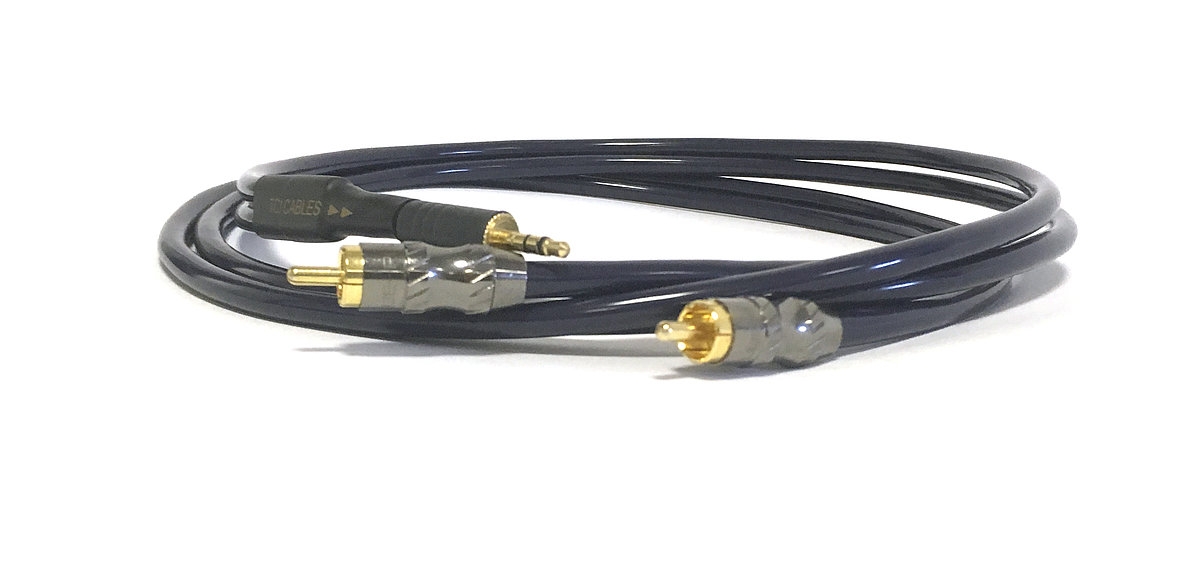 TCI iTiger 1-0 m - RCA auf 3-5mm Klinke - Cinch-Kabel