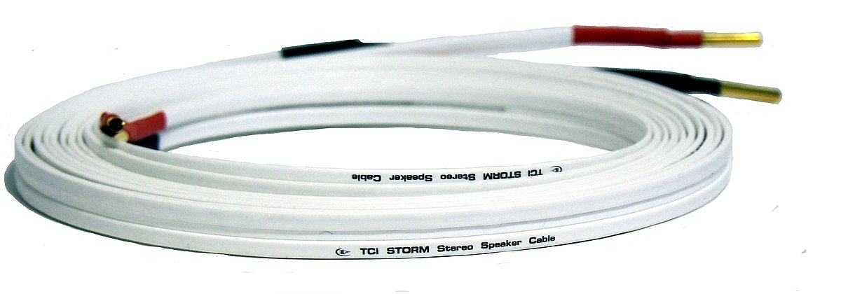 TCI Storm Stereo 2-0 m - 4mm Stereo-Lautsprecherkabel mit Hollow Plugs